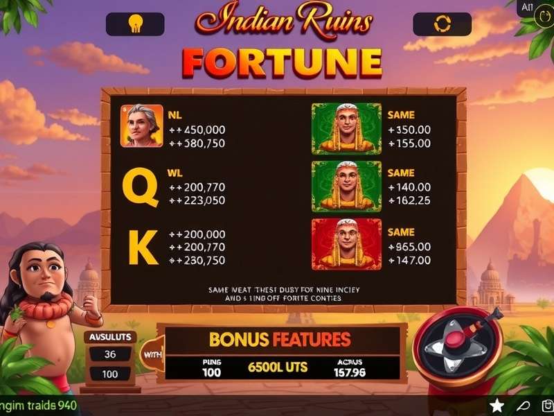 Indian Ruins Fortune Bonus Features